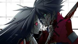 Anime Blood Murder Boy Girl Wallpaper
