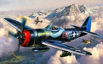 Art Thunderbolt Republic Plane P Military Wallpaper