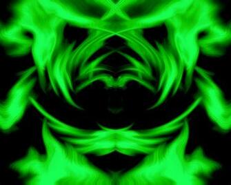 Neon Green Background Chaos