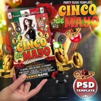 Cinco De Mayo Party Flyer By Deiby