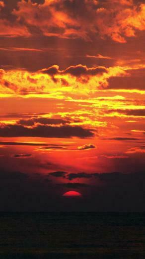 Sunset Red Sky Nature iPhone Plus Wallpaper