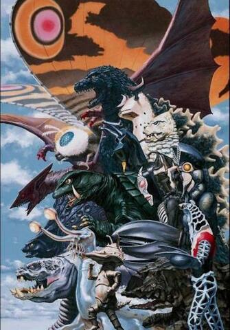 Godzilla Gamera And Other Kaiju Art
