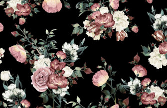 Dark Floral Background Wallpaper
