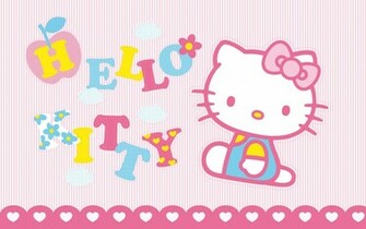 Pink Background Hello Kitty Wallpaper