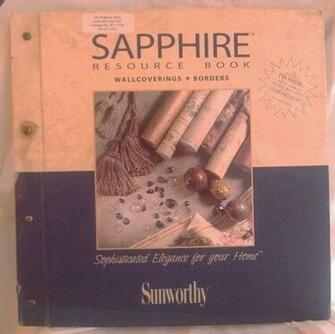 Sunworthy Sapphire Resource Wallpaper And Border Sample Book Interior