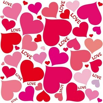 Cute Hearts Background Vector 4vector