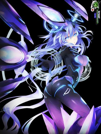 Neptunia Purple Heart Mega Awesome Godness Vii Png By Otakurenders