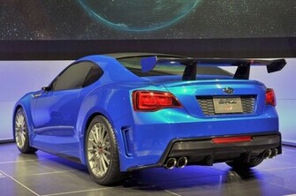 Subaru Brz Sti Rear Blue Color Coupe Cars Wallpaper