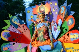 Body Painting Festival Background Wallpaper Hivewallpaper