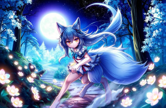 Anime Wolf Girl Wallpaper