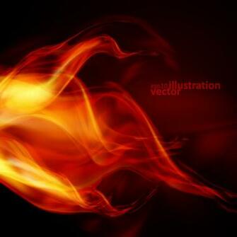 Realistic Fiery Background Illustration Vector