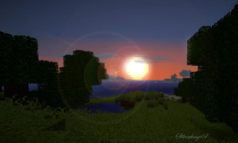 Minecraft Sunrise Wallpaper By Silverfang07 D3r831l Full