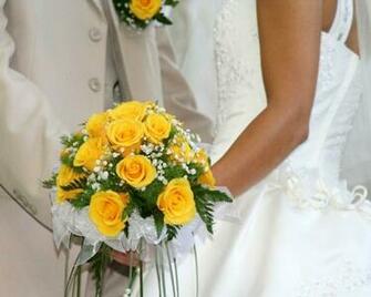 Flowers Wedding Roses Yellow Rose Wallpaper