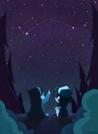 Awesome Gravity Falls Dipper And Mabel Looking At The Little