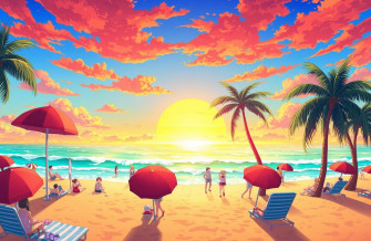Anime Beach Wallpaper