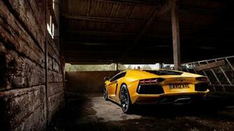 Yellow Lamborghini Aventador Wallpaper In Resolution