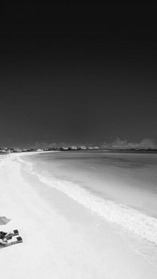 Android Wallpaper Black And White Infrared Beach Gloomy