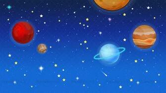 Outer Space Background Cartoon Clipart Vector Friendlystock