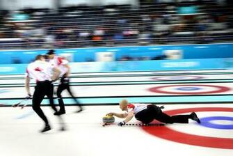 Curling Competition At The Olympic Games In Sochi