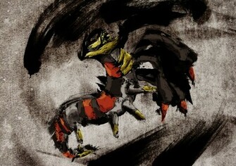 Pokemon Sumie Giratina Anime HD Desktop Wallpaper