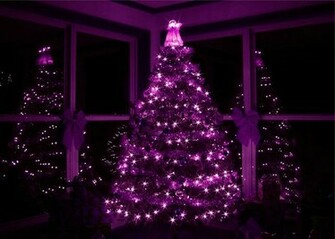 My Home Reference Purple Christmas Tree Wallpaper