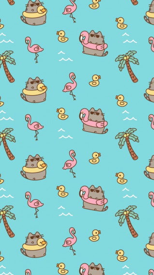 Summer Time Pusheen Cat Cute