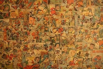 Comic Book Collage Wallpaper Art