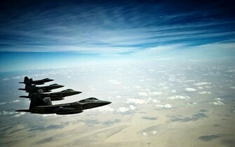 Raptor Stealth Fighters Wallpaper HD
