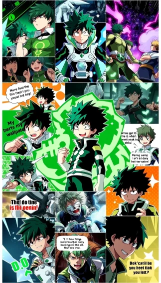 Deku Collage Wallpaper