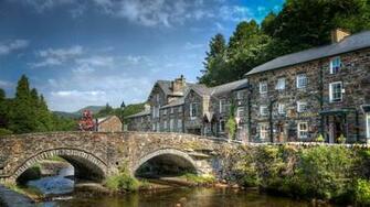 Man Made Beddgelert Wales Bridge Wallpaper