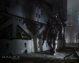 Odst Dark City Wallpaper Halo