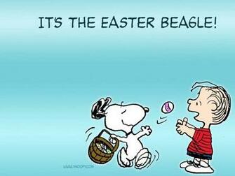 Snoopy Peanuts Easter Desktop