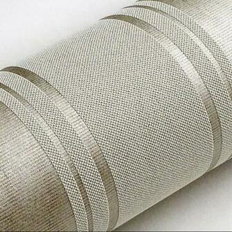 Modern Grey Horizontal Stripes Wallpaper Papel De Parede Moderna