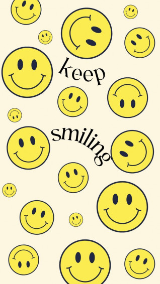 Vibrant Smiley Face Phone Wallpaper