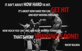 Typography Rocky Balboa The Movie Motivation Wallpaper