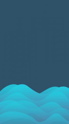 Blue Waves Minimal iPhone Wallpaper
