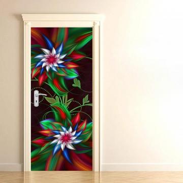 Paper Plane Design Door Wallpaper Sticker Self Adhesive