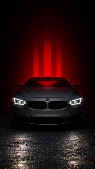 Bmw Car Lights iPhone Wallpaper