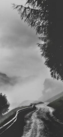 Dark And Rainy iPhone X Wallpaper