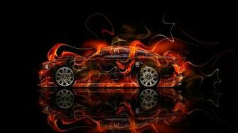 Ford Mustang Gt Muscle Fire Car HD Wallpaper Design By Tony