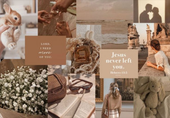 Collage Of Brown Image Including Flowers Bible Quotes Ocean Wallpaper
