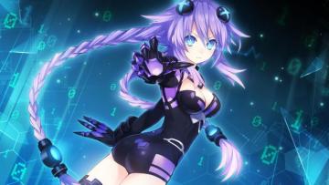 Wallpaper Illustration Long Hair Anime Girls Purple