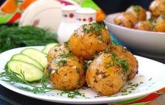 Wallpaper Dill Cucumbers Potatoes Image For Desktop Section