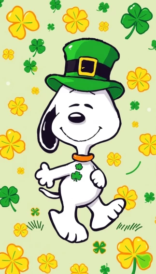 Snoopy St Patrick Wallpaper