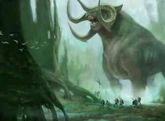 Giant Mythical Creature Wallpaper