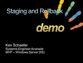 Ken Schaefer Systems Engineer Avanade Mvp Windows Server Iis