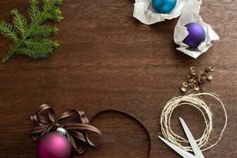 Photo Of Christmas Crafts Background Image