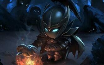Dota Phantom Assassin Mortred Girl Chibi Art Fire Wallpaper