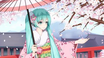Hatsune Miku Sakura Ultra HD Desktop Background Wallpaper For 4k