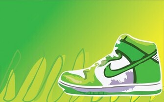 Nike Logo Green Wallpaper Shoes
